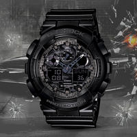 CASIO blue watch for men g-shock Student sports, waterproof, haze blue, shockproof and anti-magnetic GA-100 thumbnail 2