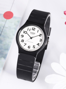 CASIO卡西欧学生手表男女考研考试MW240情侣表MQ24网红小黑表MW59