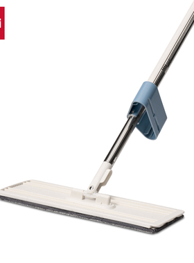 得力得心LQ150免手洗拖把白色推湿免板干水拖地懒人拖把地板瓷砖