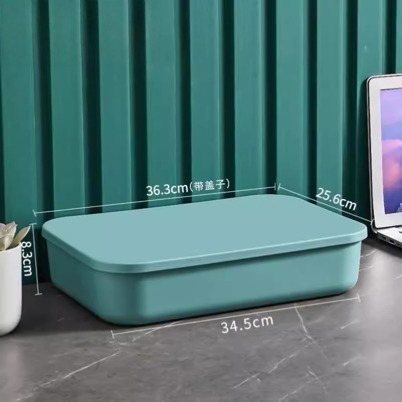 床底收纳箱矮10cm塑料抽屉式带轮超薄整理盒扁平床下衣服收纳