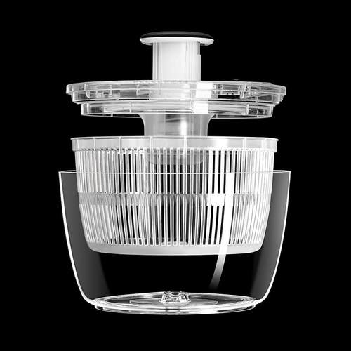 蔬菜脱水器家用水果沙拉脱水机厨房果蔬沥水篮手动按压式脱水机