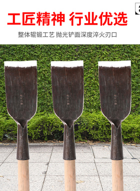 锻打锰钢洞铲加厚挖树铲子清洁铲移苗挖锄多用洛阳铲挖树铲铁锹