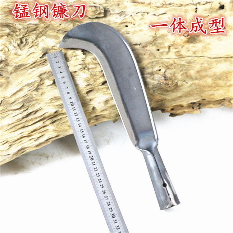 勾镰刀锰钢户外落柴刀包邮割草刀砍树刀砍竹刀免磨农用镰刀修枝刀
