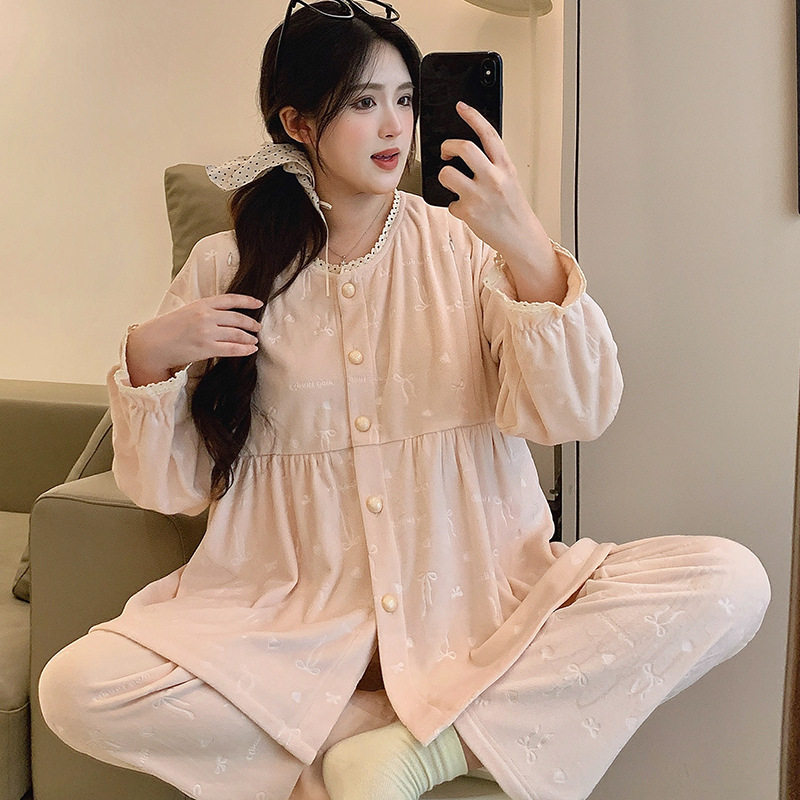 2025海岛绒月子服秋冬保暖薄绒孕妇睡衣产后哺乳超柔软细绒家居服,孕妇装/孕产妇用品/营养,哺乳衣/月子服,淘宝优惠券,粉丝福利购,淘宝优惠卷