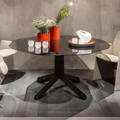 意式极简PoltronaFrau大理石Othello简约餐桌意大利设计师咖啡桌