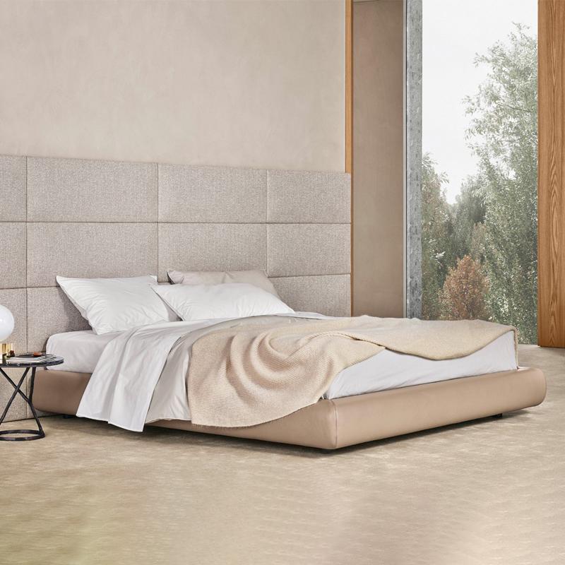 主卧意式极简大床头1.8米床