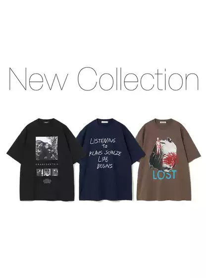 26Ss New Undercover Japanese Retro Uc Trendy Washed Print Unisex Loose Short-Sleeve T-Shirt