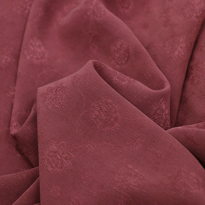 透孔花罗柞蚕丝镂空提花真丝布料