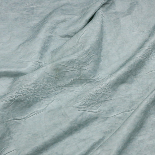 脏染湖光蓝丝棉麻提花布料 春夏清凉旗袍汉服衬衫时装复古写意风