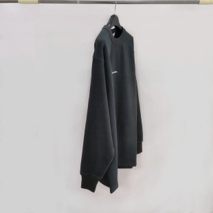 欧美外贸款春秋季字母宽松休闲中长卫衣套头纯棉长袖绒衫男女同款