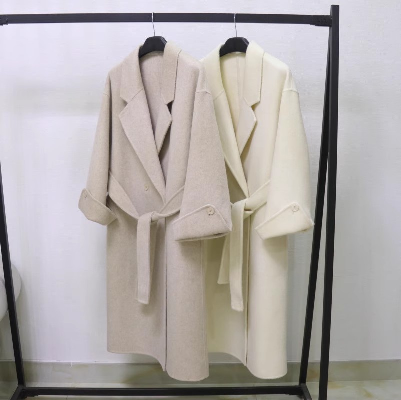 长款羊毛呢外套双面羊绒呢子大衣