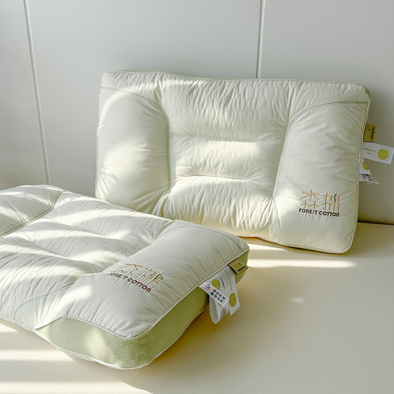 纯棉酒店枕芯云朵深睡眠纯棉纤维枕芯护颈椎助睡眠枕头防落枕枕头