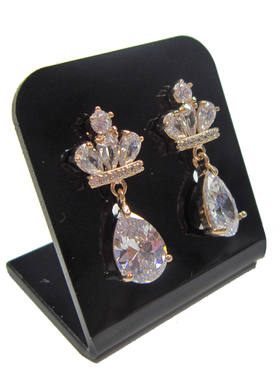 耳钉架黑色透明亚克力耳坠展示架 耳环耳钉架饰品架黑色