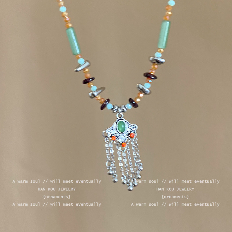 如意平安古着锁项链民族风新中式