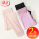女士纯棉薄款 打底衬裤 保暖裤 浪莎秋裤 内穿全棉毛线裤 女生冬季 女款