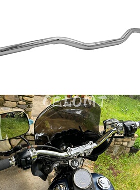 摩托车方向车把1英寸夹持把手适用于2010年后哈雷 XL883L/1200C