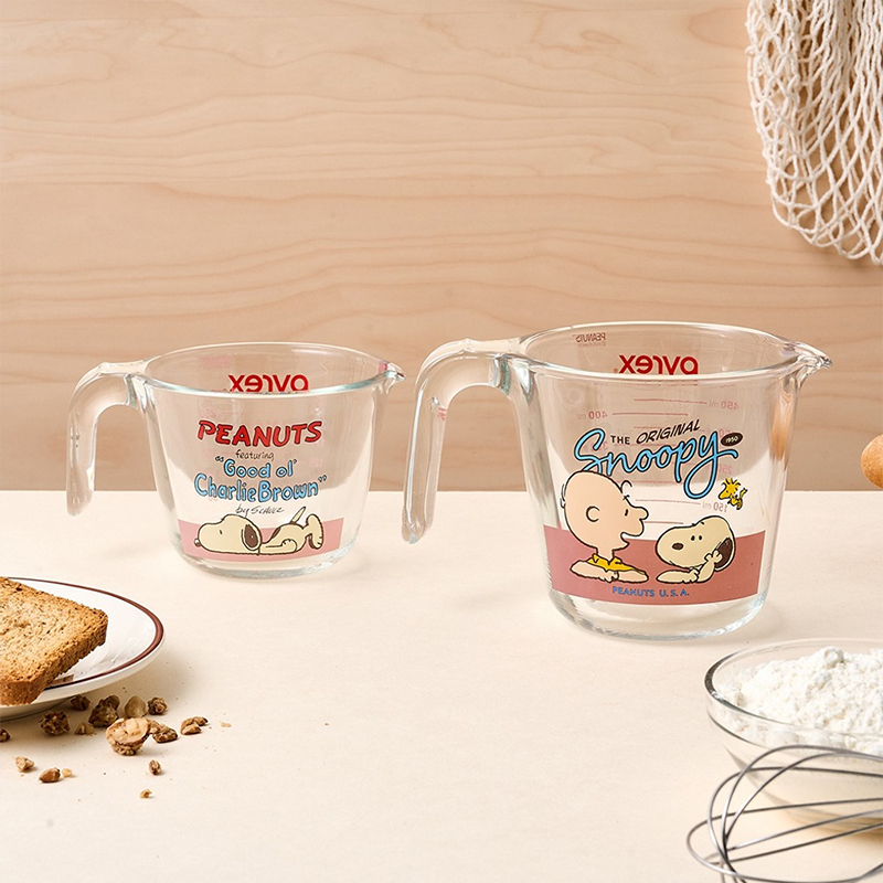 MH 史努比玻璃量杯