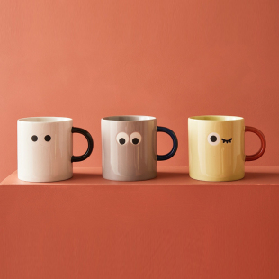 韩国modern house小豆眼马克杯水杯咖啡杯饮料办公室杯子茶杯