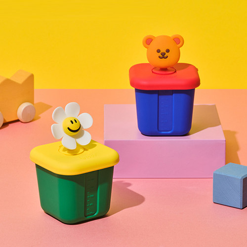 韩国glasslock wiggle联名硅胶密封盒冰箱冷冻保鲜盒微波炉加热