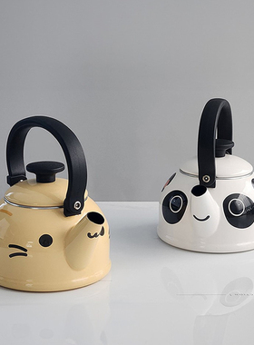 韩国代购日本Fuji Horo富士搪瓷珐琅家用烧水茶壶煮茶器