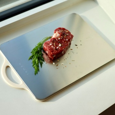 韩国304不锈钢菜板双面耐高温厨房加厚大号和面案板砧板辅食切菜