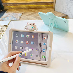 iPad 9.7全包防摔 Pro10.5 7代10.2保护套笔槽Air3硅胶3D卡通iPad