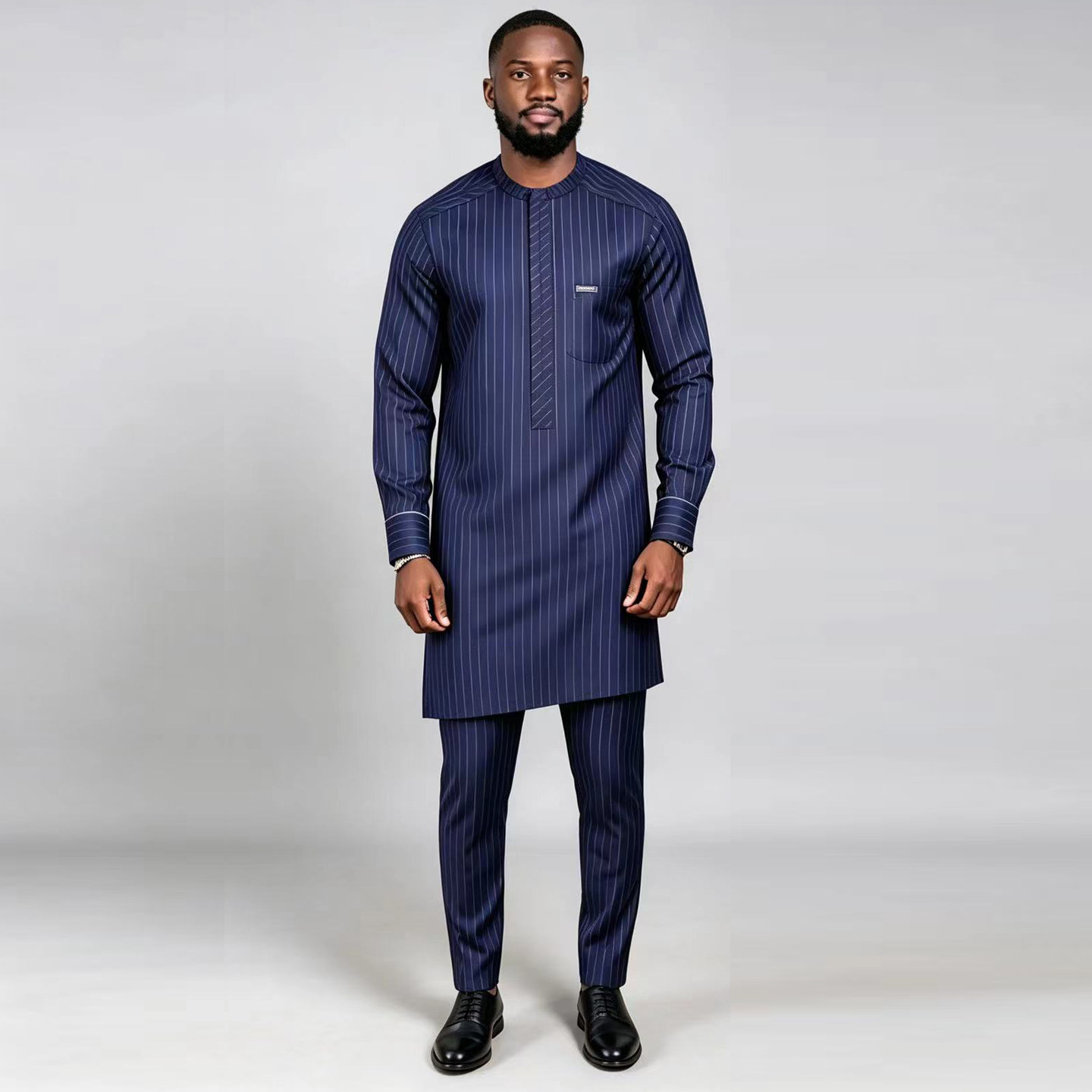 Kaftan Men's 2PCS Suit Sets非洲男士传统礼服套装派对男装巴服