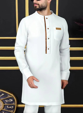 African Men 2pcs Clothing Suits非洲男士礼服婚礼套装男装巴服