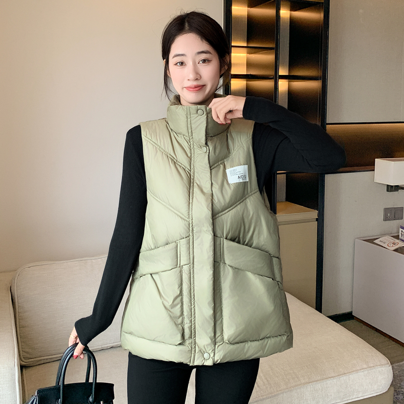 拉链韩版常规立领纯色