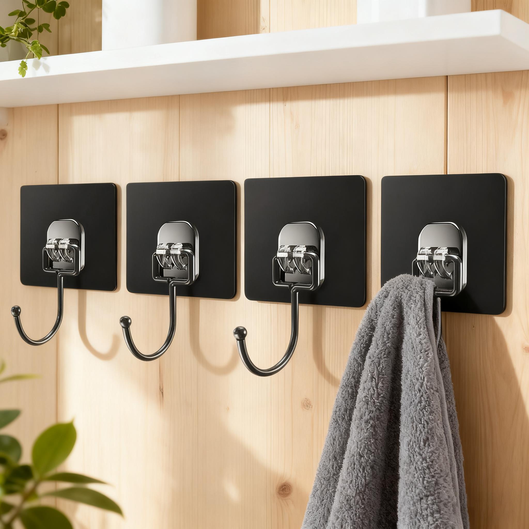 挂钩强力粘胶墙壁贴墙上承重透明