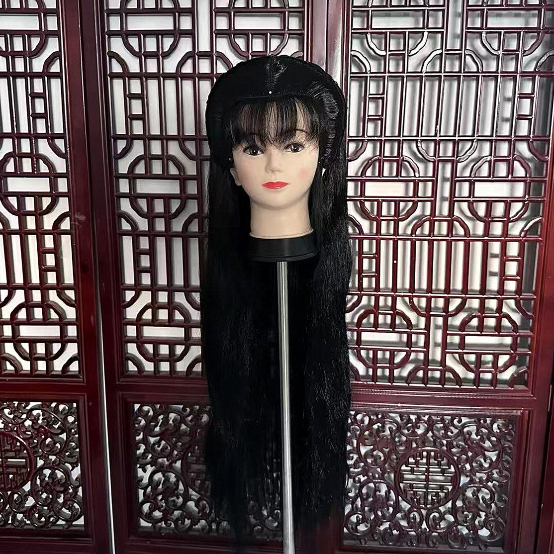 新款戏曲头套戏剧假发头饰越剧花旦头套古装服装假发盘发造型头发