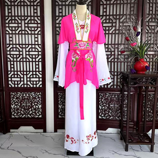 越剧戏剧新款古装丫环花旦戏服丫鬟服装黄梅戏演出服无袖坎肩戏曲