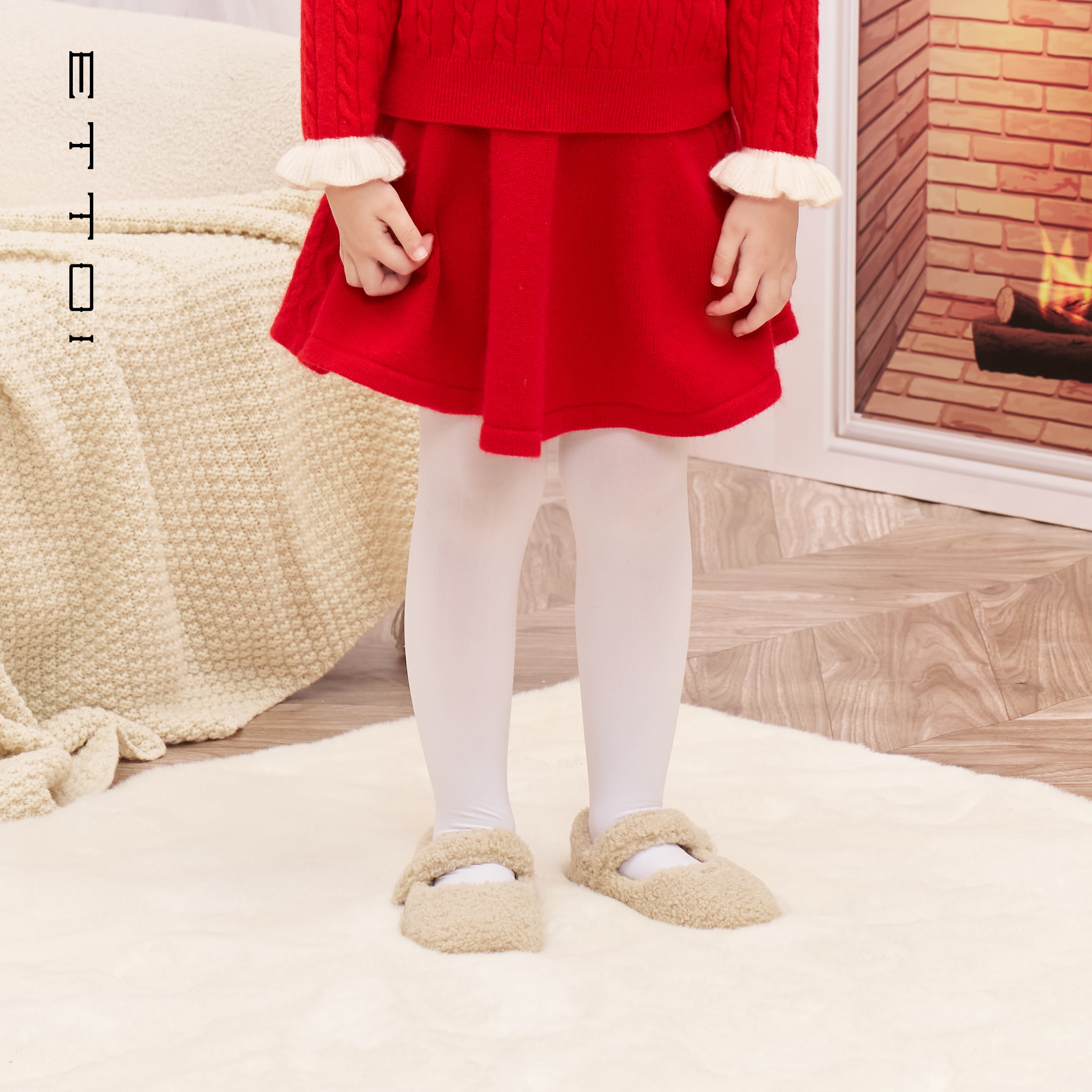 【朗姿集团】ETTOI爱多娃2025年冬季新款氛围感羊毛半身A字针织裙