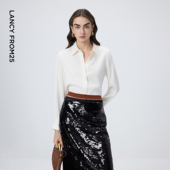 通勤气质衬衫 女 上衣冬季 新款 朗姿Basic衣橱 白衬衣高级感长袖