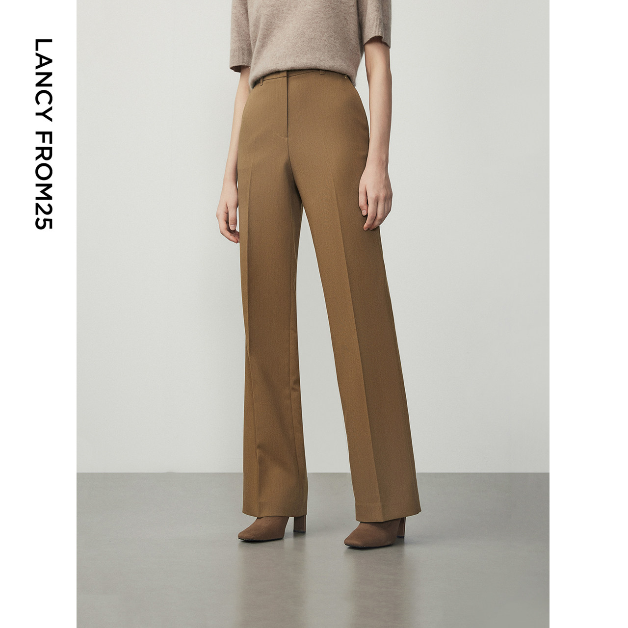 朗姿通勤直筒高腰阔腿休闲裤子冬季新款气质显瘦高级感设计女长裤,女装/女士精品,西装裤/正装裤,淘宝优惠券,粉丝福利购,淘宝优惠卷