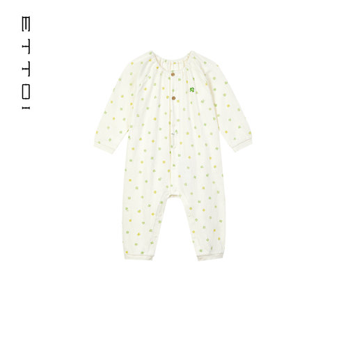 朗姿童装/ETTOI爱多娃新生婴儿连体服碎花内衣包屁衣2026春季新款