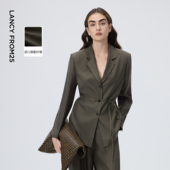 漾25系列 朗姿铜氨丝西装 外套束腰通勤时尚 西服2026年春季 新款