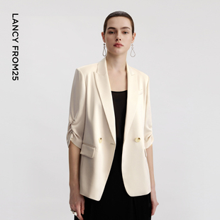 半裙套装 西裤 朗姿25醋酸气质西装 2026年春夏新款 Basic衣橱