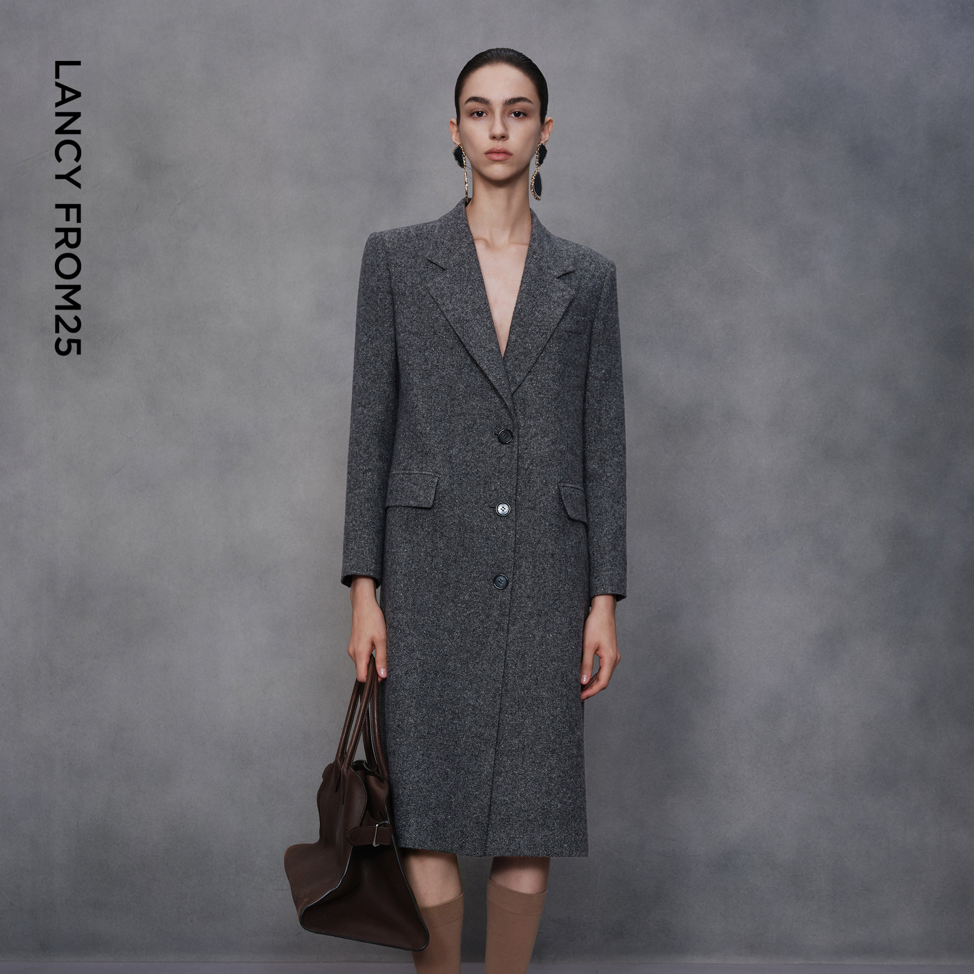 【秀场同款 艺术家联名】朗姿高级感商务西装毛呢大衣气质通勤风,女装/女士精品,毛呢外套,淘宝优惠券,粉丝福利购,淘宝优惠卷