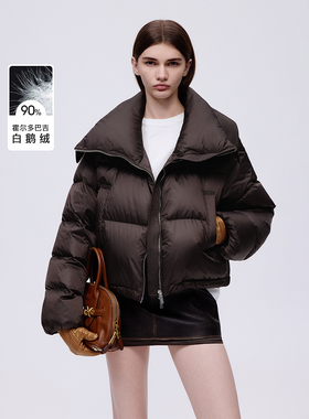 朗姿欧洲EiLEEN ELITEE霍尔多巴吉鹅绒羽绒服短2025年冬季新款