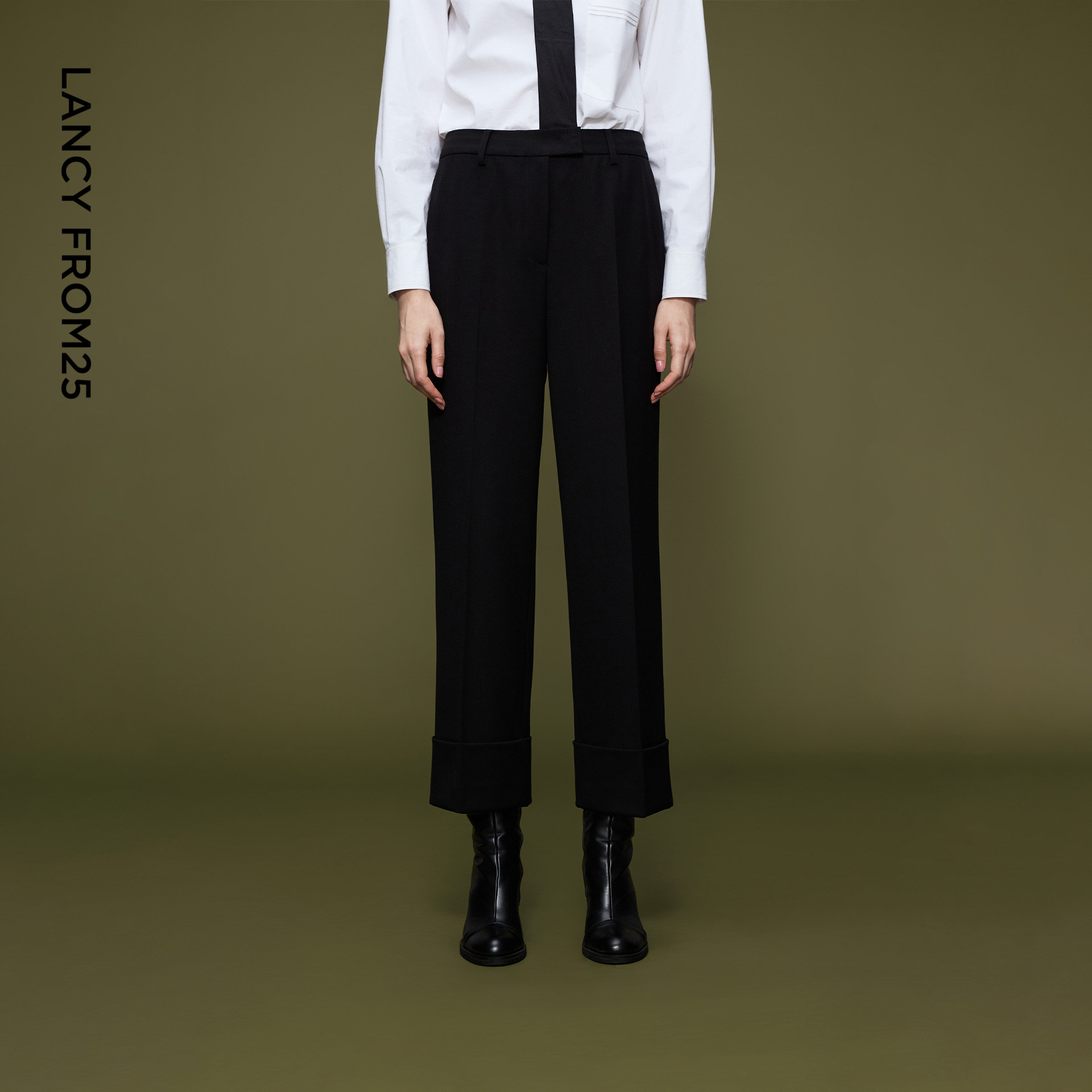朗姿气质高级感九分西装裤高腰直筒西裤通勤高级感2025年冬季新款,女装/女士精品,西装裤/正装裤,淘宝优惠券,粉丝福利购,淘宝优惠卷
