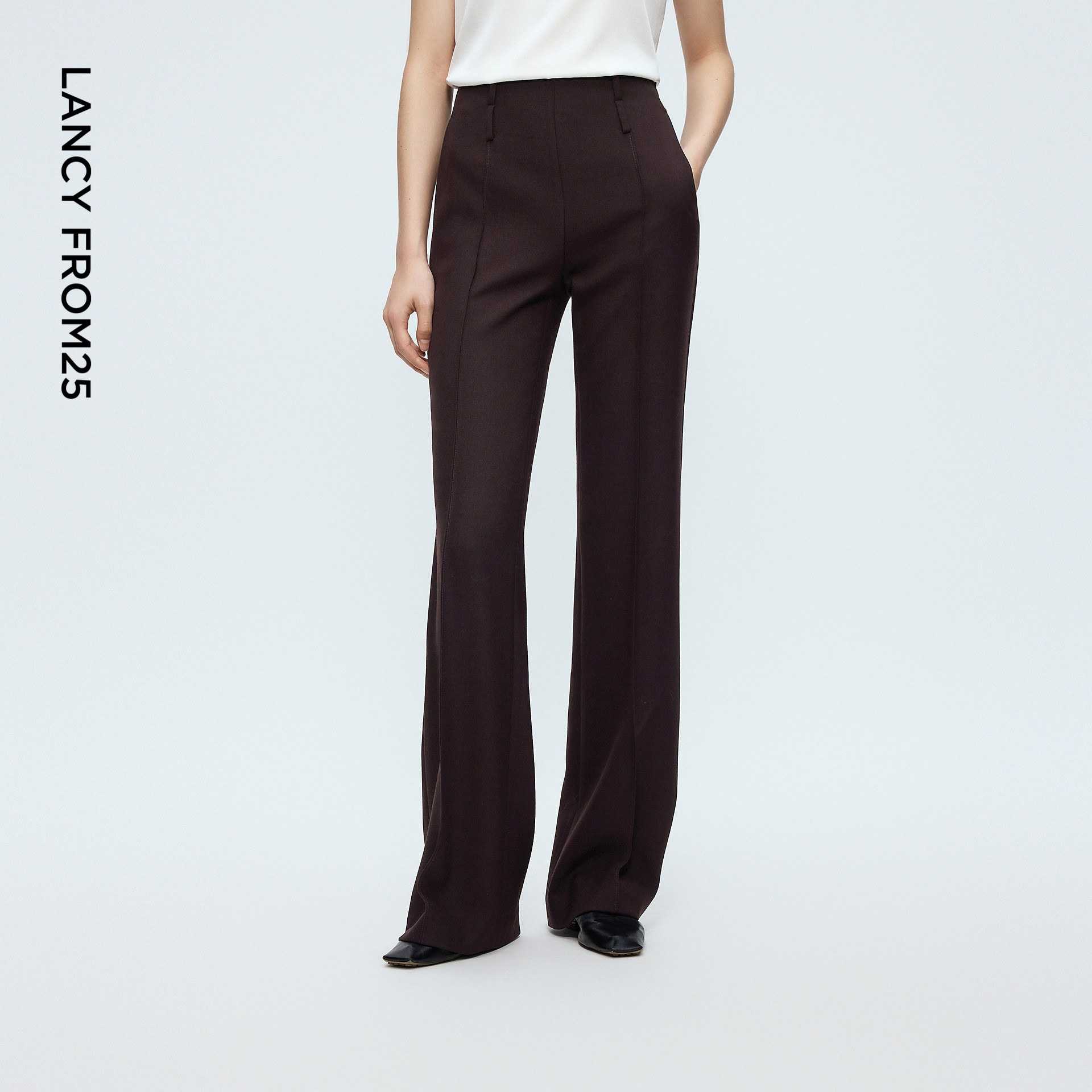 朗姿安克拉红羊毛西装裤女通勤商务西服裤高级感2025年冬季新款女,女装/女士精品,西装裤/正装裤,淘宝优惠券,粉丝福利购,淘宝优惠卷