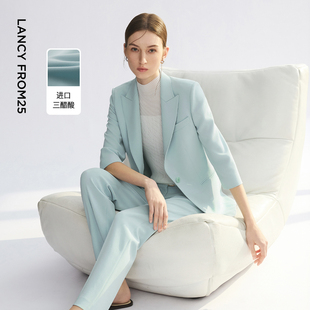 夏季 新款 外套商务西服 套装 朗姿25三醋酸西装 西裤 女 律师系列