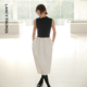 拼接无袖 朗姿25设计感法式 针织裙女气质高级感连衣裙 高智衣橱