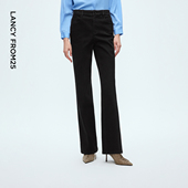 新款 女2025年冬季 简约舒适通勤牛仔裤 朗姿高腰复古休闲水洗直筒裤