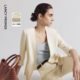 气质高级感白色西装 朗姿25三醋酸西服外套职业装 新款 夏季 正装