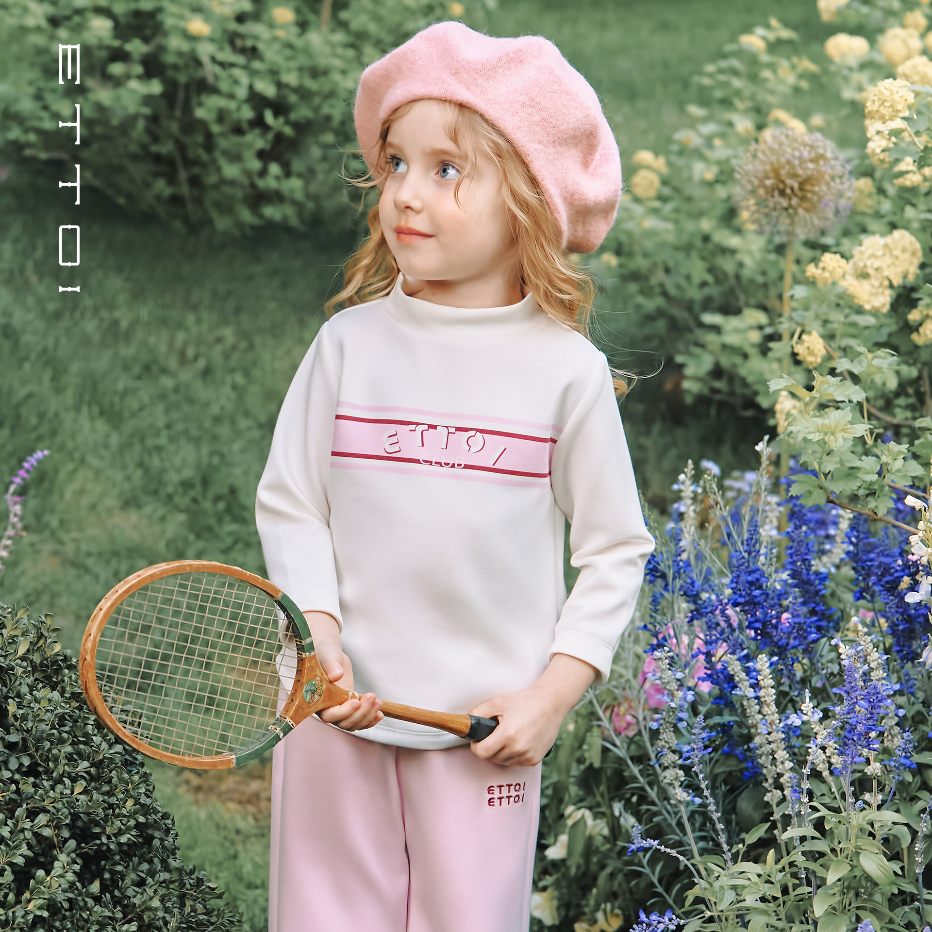 ETTOI爱多娃2025年秋季撞色百搭女童圆领打底衫半高领长袖拼色T恤,童装/婴儿装/亲子装,毛衣/针织衫,淘宝优惠券,粉丝福利购,淘宝优惠卷