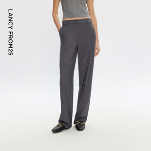 长裤 EiLEEN 裤 高级感垂感通勤直筒西装 女 ELITEE2025年秋新款