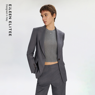 外套女 高级感学院风职场通勤宽松西装 EiLEEN ELITEE2025年秋新款