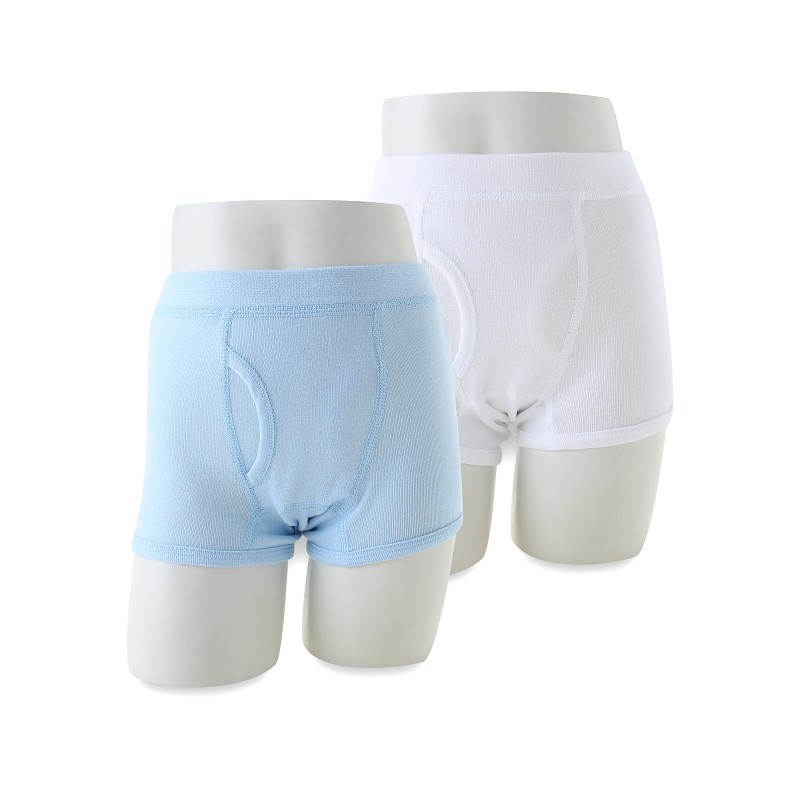 包邮日本郡是GUNZE儿童内衣柔软棉男中大童平角内裤四角裤两条装